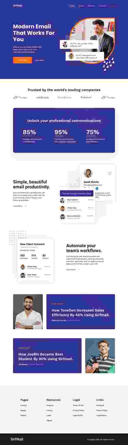 UIHut - Collaboration Landing Page - 170