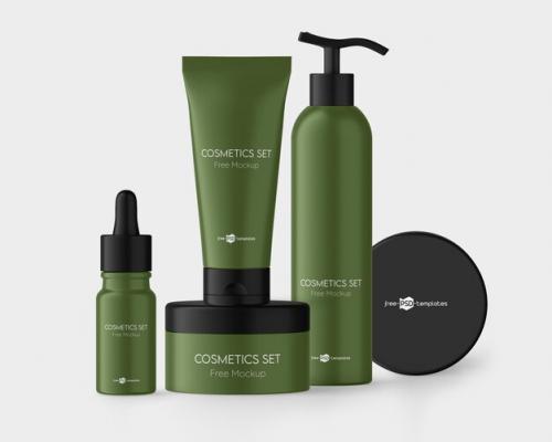 Cosmetics Mockup Set In Psd