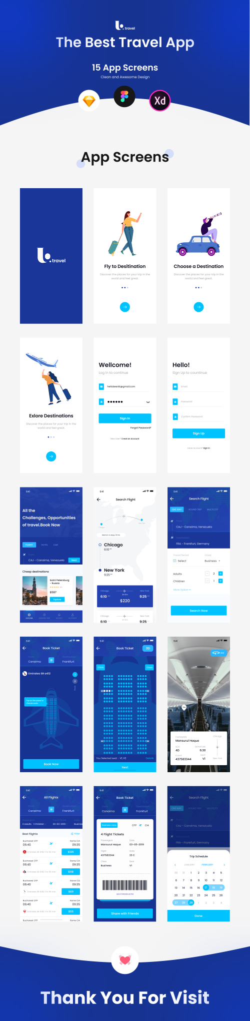 UIHut - Travo Travel App UI Kit - 8062