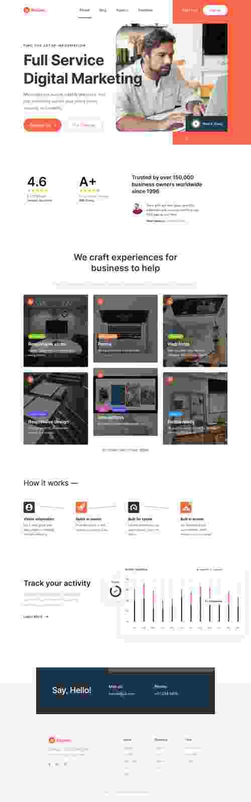 UIHut - Marketing Agency Landing Page - 8079