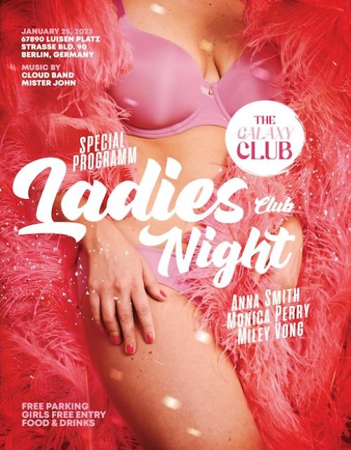 Ladies Night Club Flyer Template Instagram Post