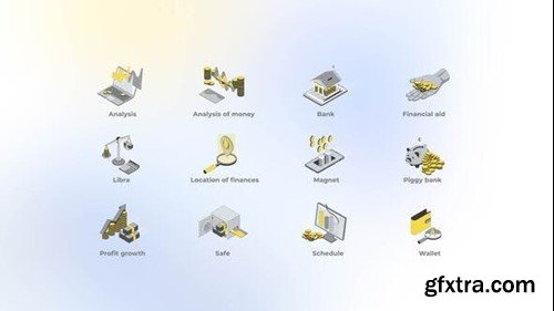 Videohive Finances - Isometric Icons 49555352