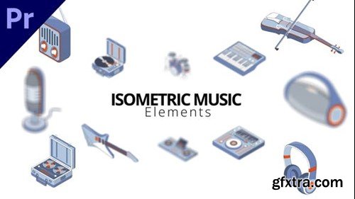 Videohive Isometric Music Elements 49689526