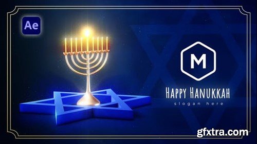 Videohive Hanukkah Festival Logo Reveal 49662891