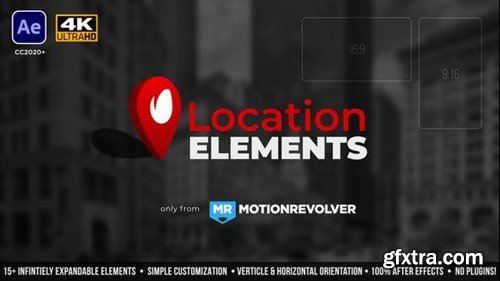 Videohive Map Pin Location Elements 49656100