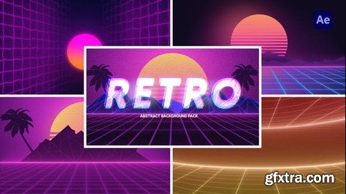 Videohive Retro Abstract Background Loop 46484672