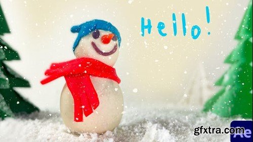 Videohive Christmas Snowman 49545852