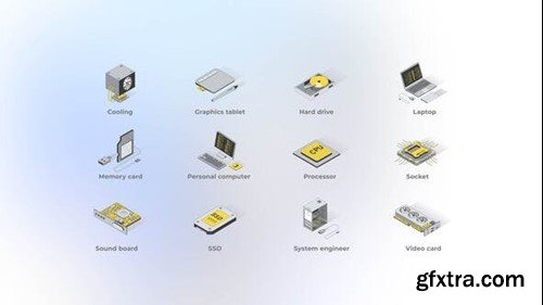 Videohive Personal Computer - Isometric Icons 49555503