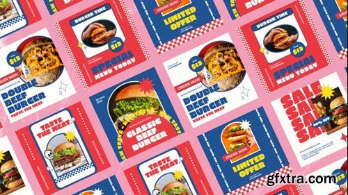 Videohive Spake Burger Shop Social Media Posts 49712309