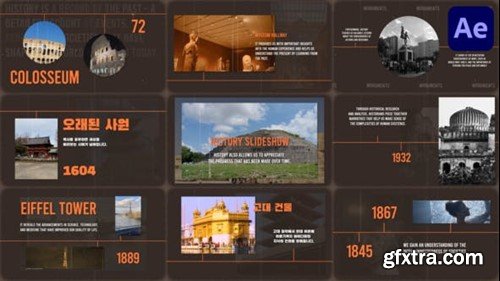 Videohive History Slideshow for After Effects 49635462