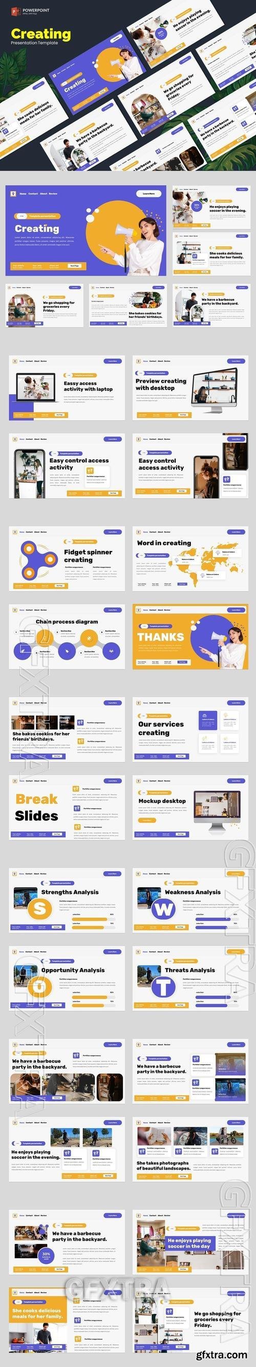 Creating - Creative Powerpoint Template N8TPM32