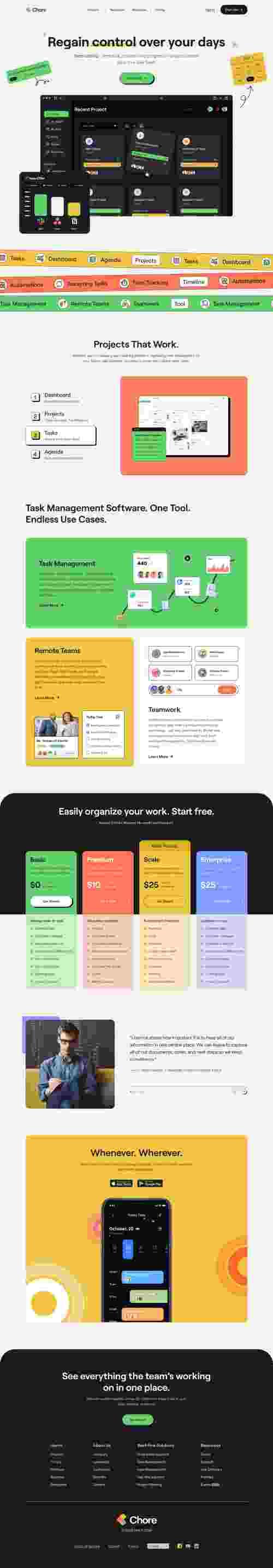 UIHut - Task Management Web Design UI Kit - 22274