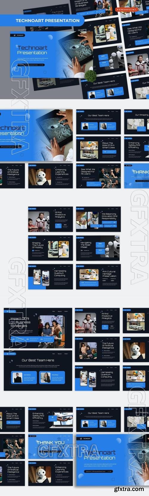 Technoart Powerpoint Template EAQMHJS