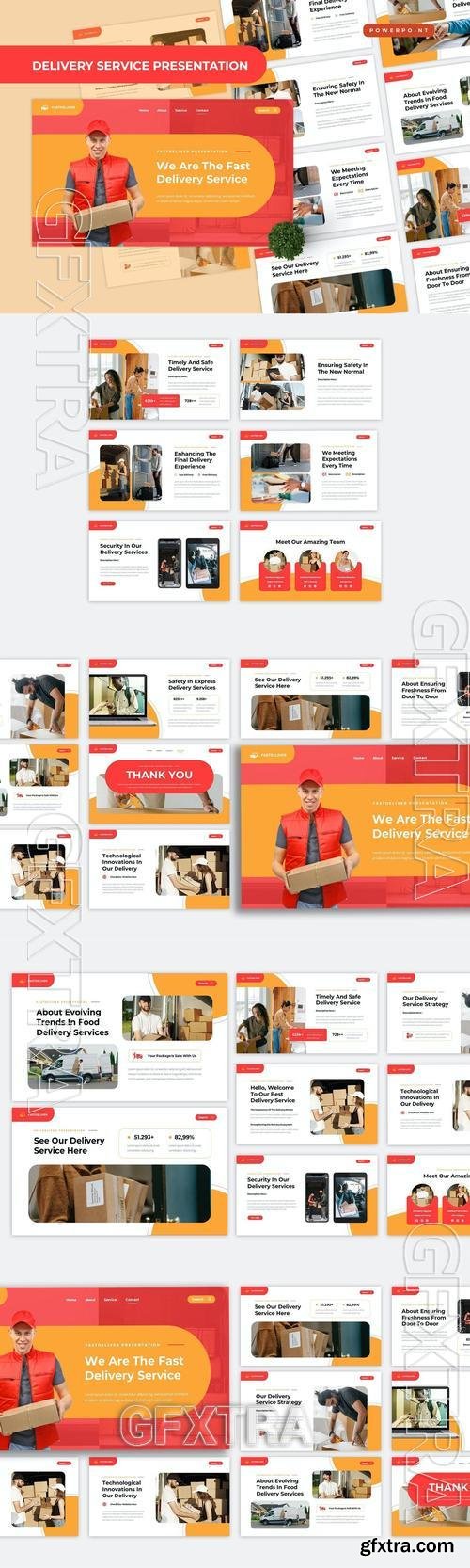 Delivery Service Powerpoint Template ES3NZQX