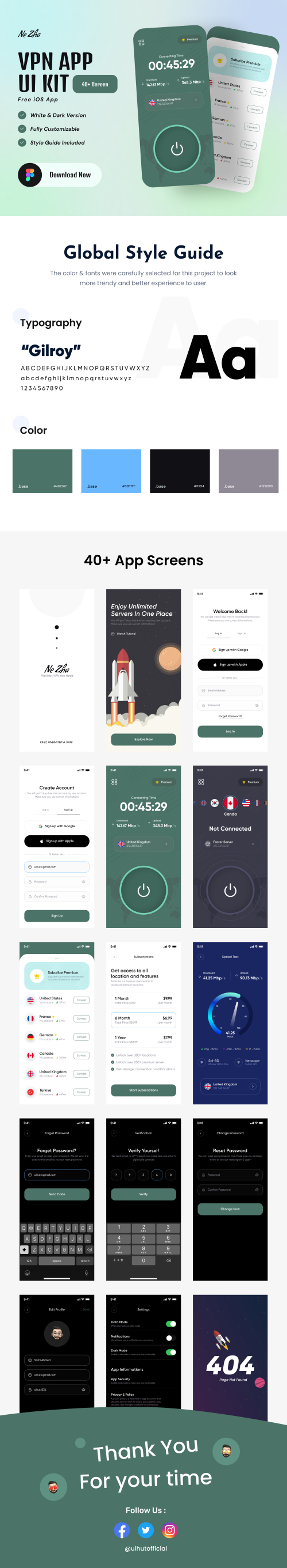 UIHut - VPN App UI Kit - NeZha - 22635