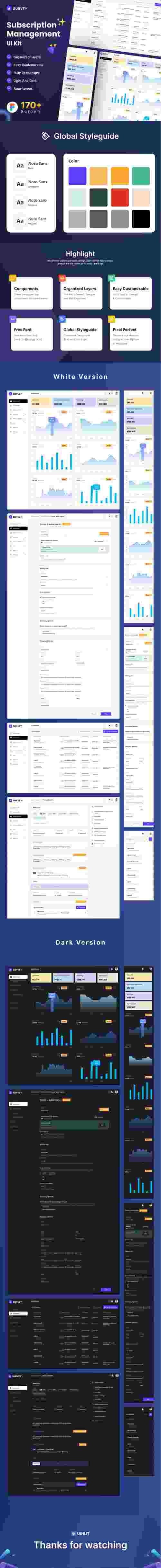 UIHut - Subscription Management Dashboard Design - 22990