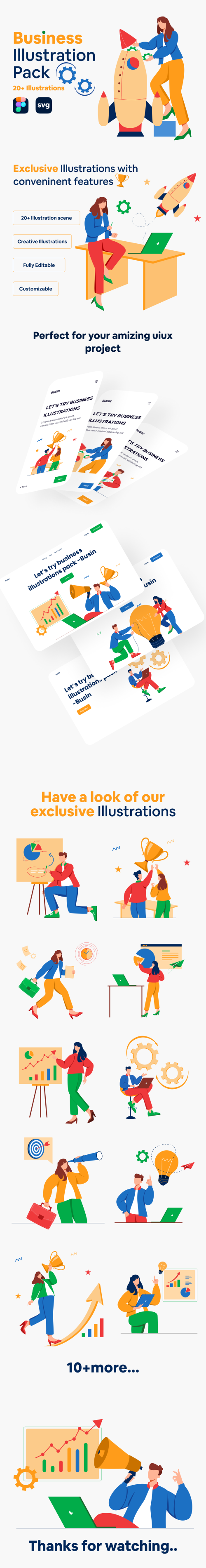 UIHut - Busin - Premium Business Illustration Pack - 23837