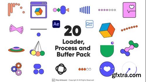 Videohive Loader, Process and Buffering Icon Pack for After Effects 49719617