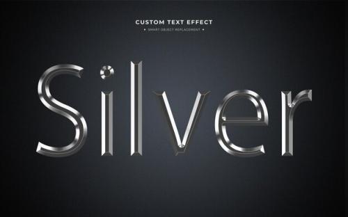 Silver Text Effect