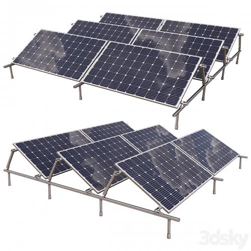 solar panel power plant