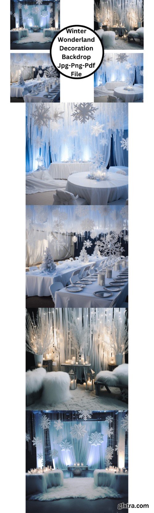 Winter Wonderland Decoration Backdrop