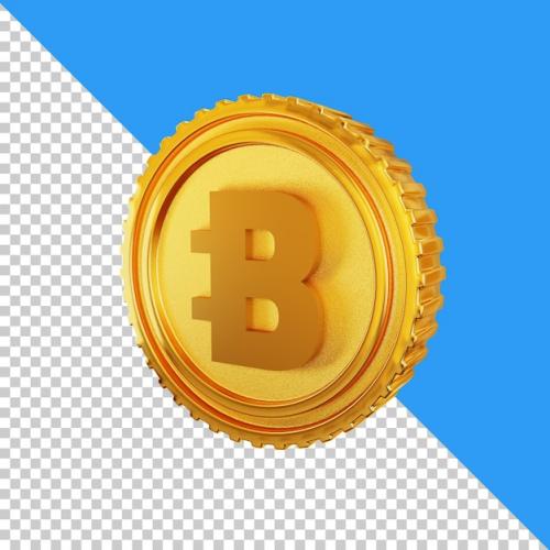 Cryptocurrency Gold Coin Pack 3d Icon