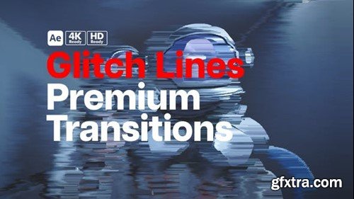 Videohive Premium Transitions Glitch Lines 49724798