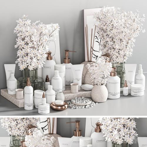 Bathroom Accessories with Plant A