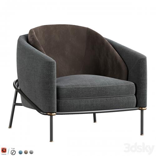 Fil noir armchair