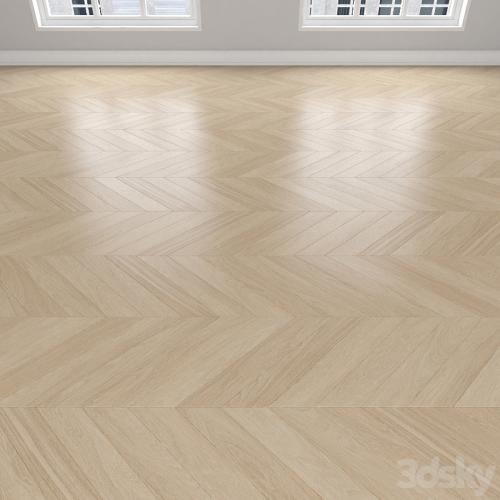 Parquet Oak cream, 3 types: herringbone, linear, chevron.