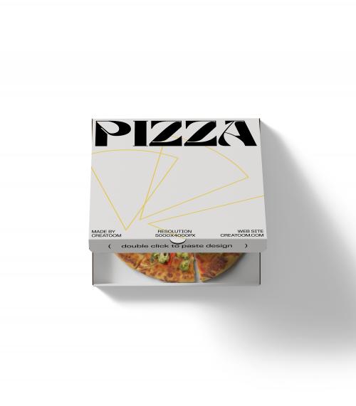 Creatoom -  Pizza Box Mockup V13 Top View