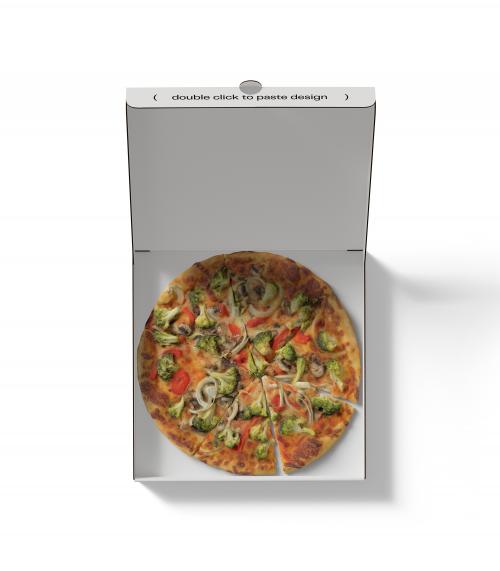 Creatoom -  Pizza Box Mockup V14 Top View