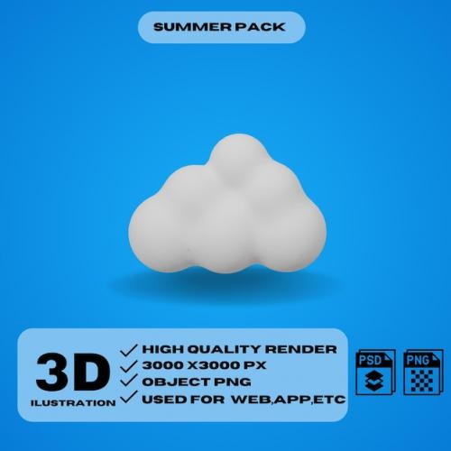 3d Icon For Summer Time