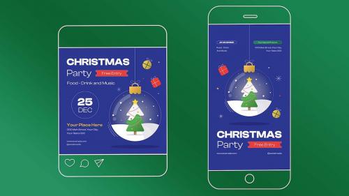 Christmas Party Event Flyer Set 003