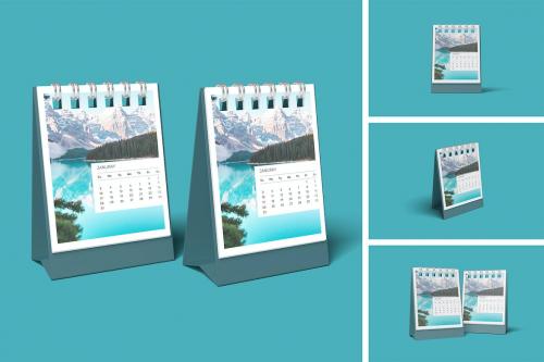 Desk calendar mockup