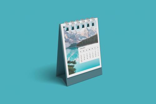 Desk calendar mockup