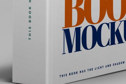 Book Mockup - Thin, Medium, Thick, Cover, Spine