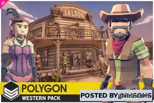 POLYGON Western - Low Poly 3D Art by Synty v1.08