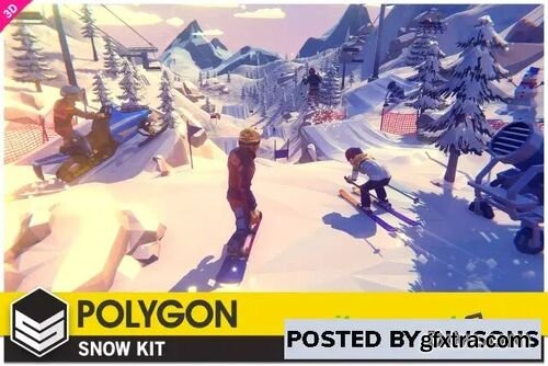 POLYGON Snow Kit - Low Poly 3D Art by Synty v1.3