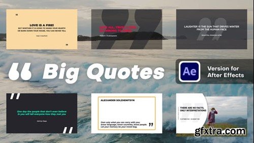 Videohive Big Quotes 49743203