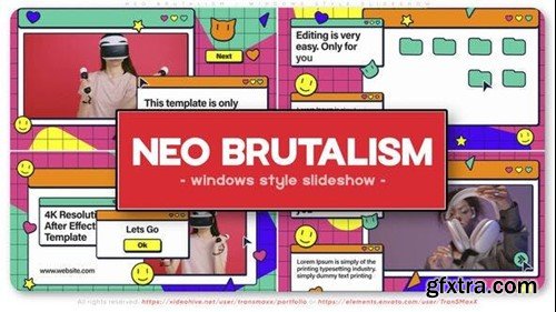 Videohive Neo Brutalism - Windows Style Slideshow 49749774