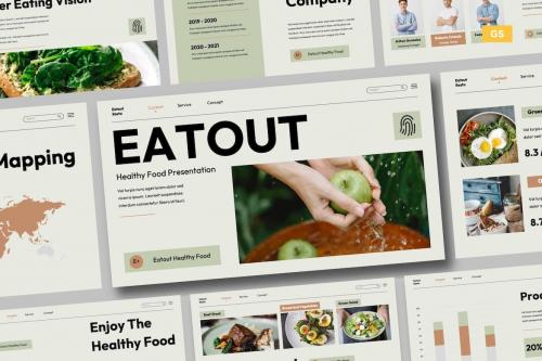 Soft Green Brown Food Template Presentation 011