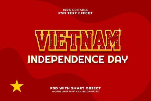 Vietnam Independence Day Text Effect