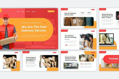 Delivery Service Powerpoint Template