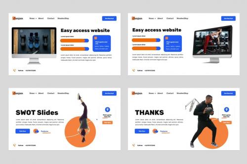 Janjan Executive Gym & Fitness Powerpoint Template