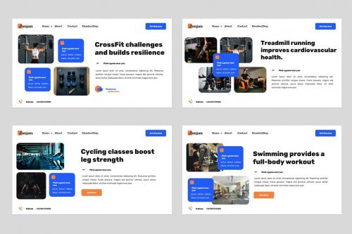 Janjan Executive Gym & Fitness Powerpoint Template