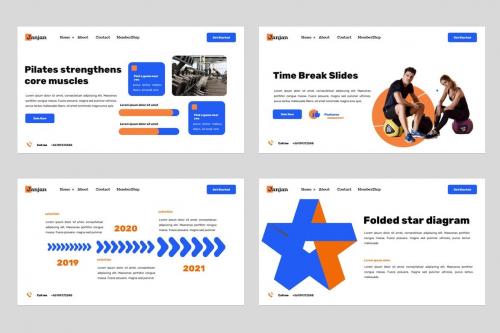 Janjan Executive Gym & Fitness Powerpoint Template