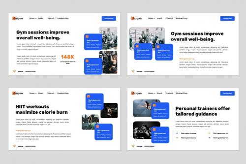 Janjan Executive Gym & Fitness Powerpoint Template