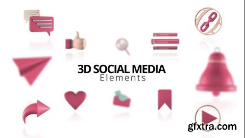 Videohive 3D Social Media Elements 49729858