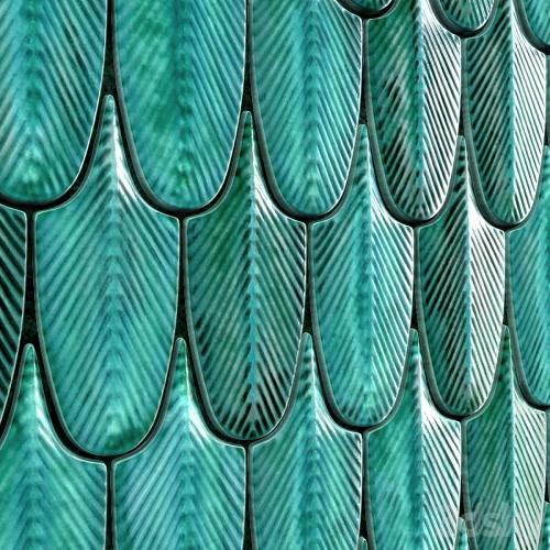 Plumage Feather Mosaic Tiles